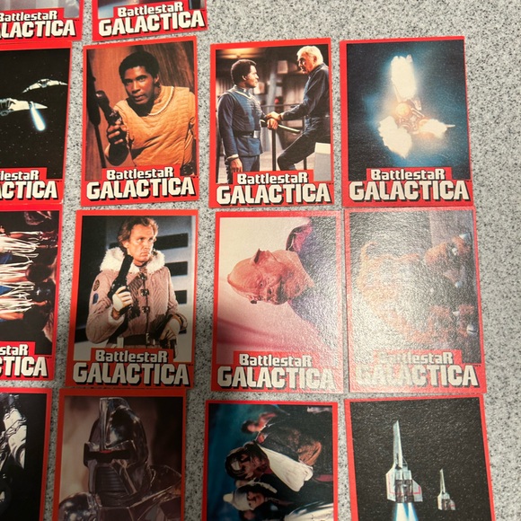 Complete 1978 Vintage Battlestar Galactica Collectors card set 1-36 - Picture 10 of 16